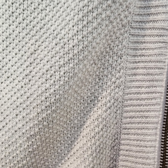 Waffle Knit Zipper Cardigan - Picture 2 of 6